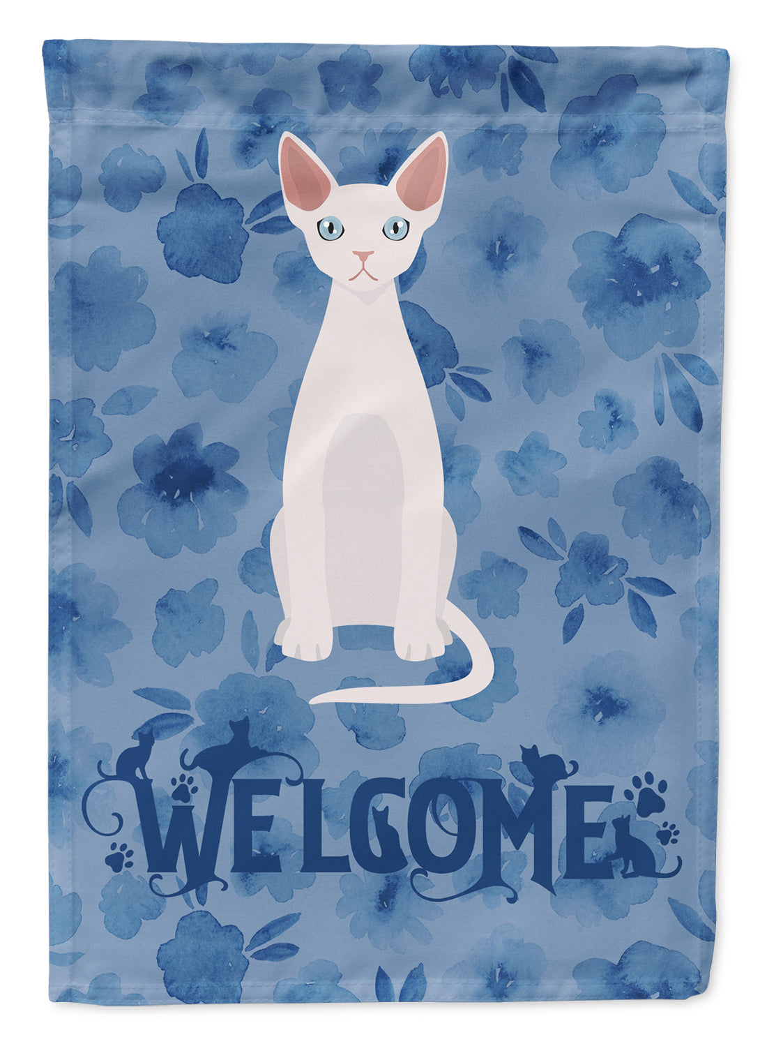 Devon Rex #2 Cat Welcome Flag Canvas House Size CK5029CHF