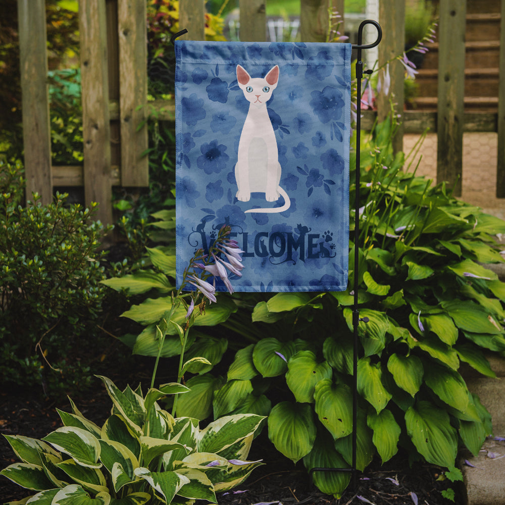 Devon Rex #2 Cat Welcome Garden Flag - Outdoor Decorative Yard Flag CK5029GF