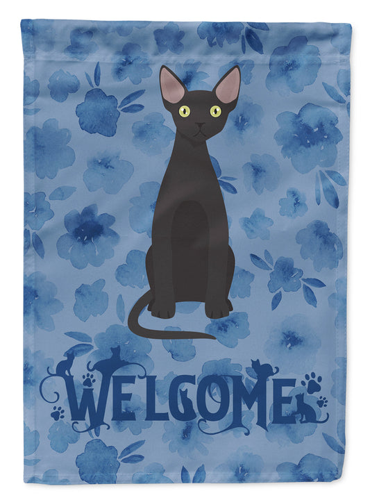 Devon Rex #3 Cat Welcome Garden Flag - Outdoor Decorative Yard Flag CK5030GF