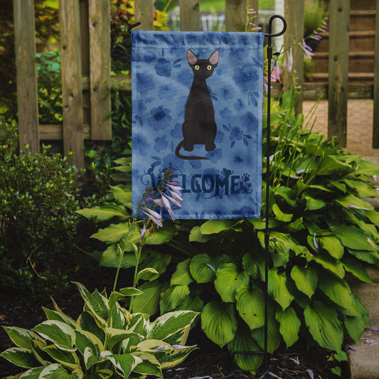 Devon Rex #3 Cat Welcome Garden Flag - Outdoor Decorative Yard Flag CK5030GF