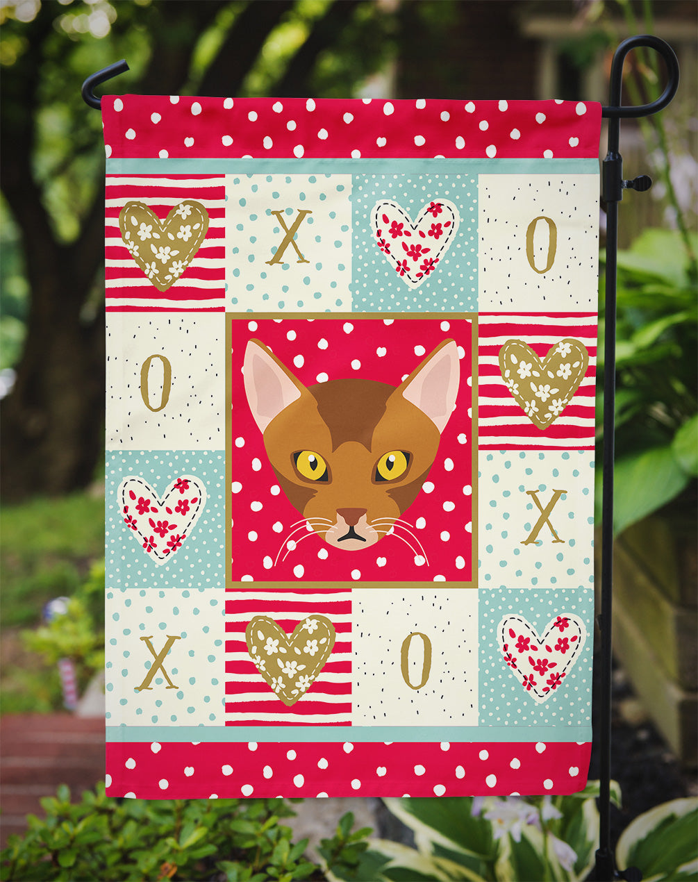 Abyssinian Cat Garden Flag - Outdoor Decorative Yard Flag CK5077GF