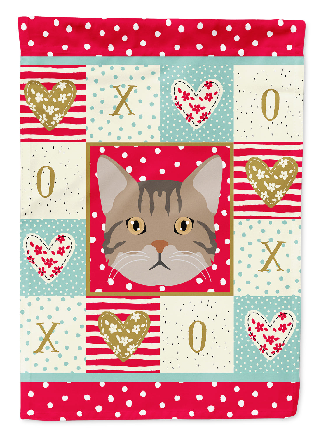 American Wirehair Cat Garden Flag - Outdoor Decorative Yard Flag CK5083GF