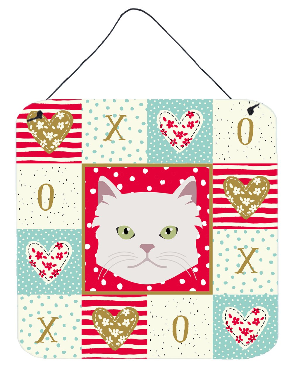 Asian Semi Longhaired Cat Love Wall or Door Hanging Prints CK5085DS66