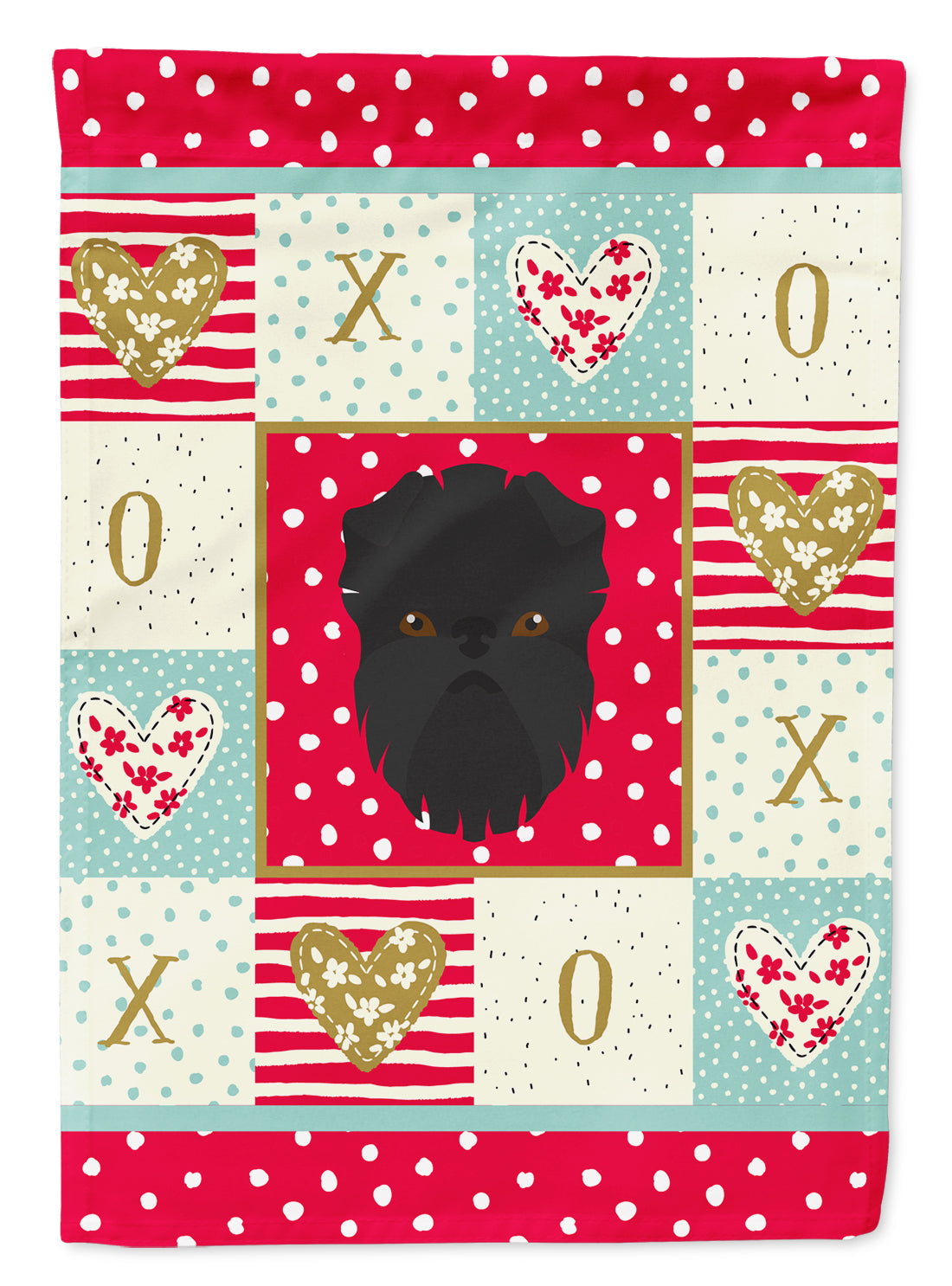 Affenpinscher Flag Canvas House Size CK5180CHF