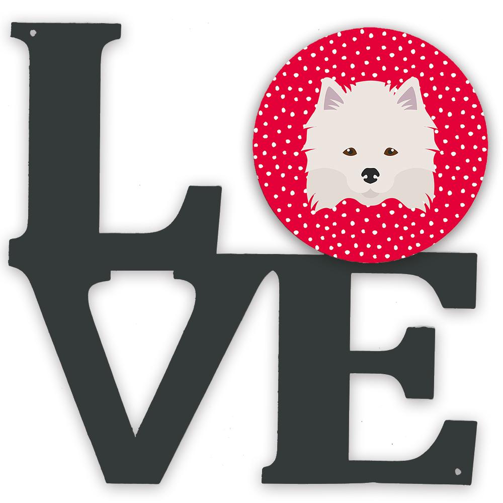American Eskimo Love Decorative Wall Art – Artist-Designed Metal Print for Home or Office CK5181WALV