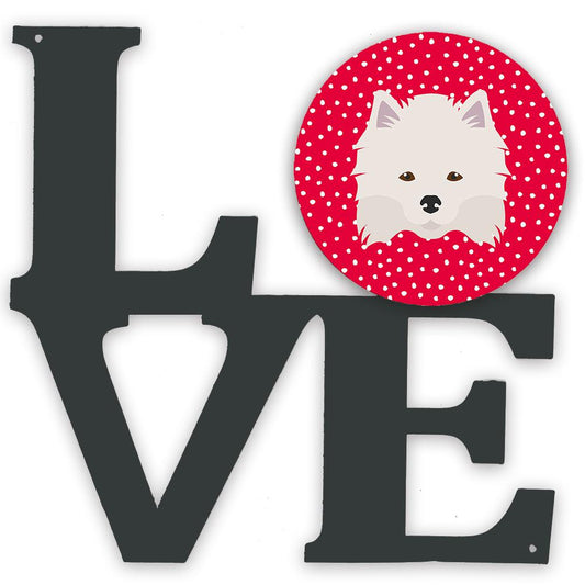 American Eskimo Love Decorative Wall Art – Artist-Designed Metal Print for Home or Office CK5181WALV