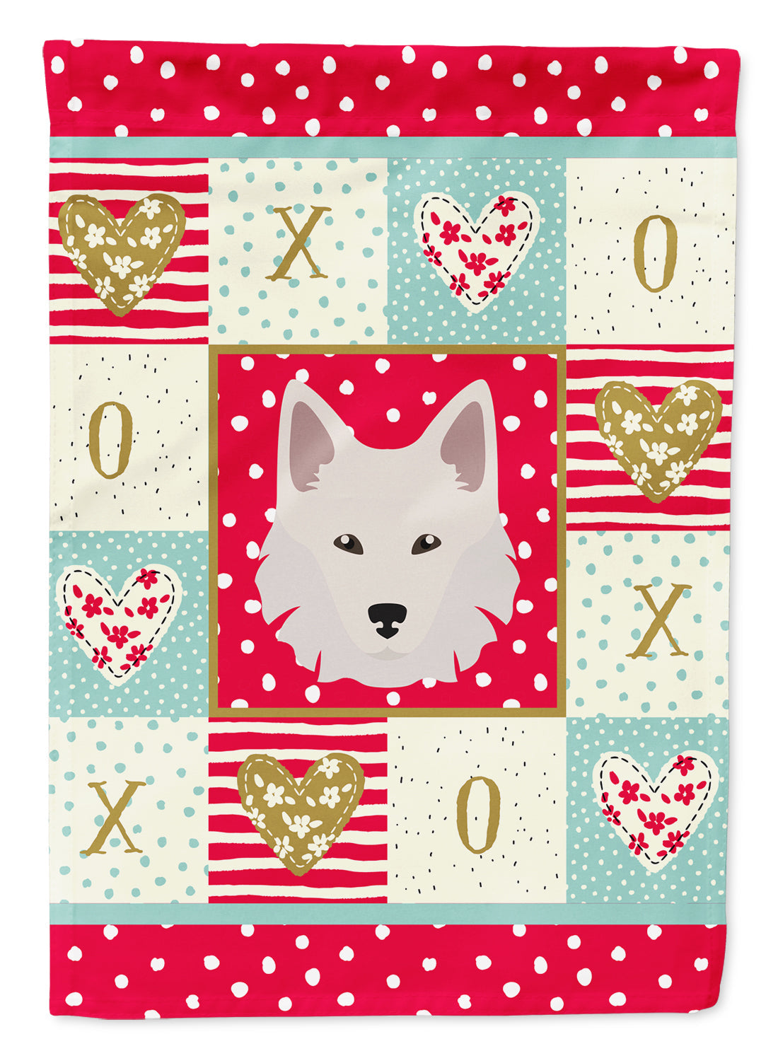 Danish Spitz Flag Canvas House Size CK5194CHF