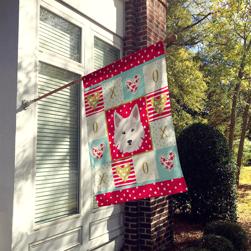 Danish Spitz Flag Canvas House Size CK5194CHF