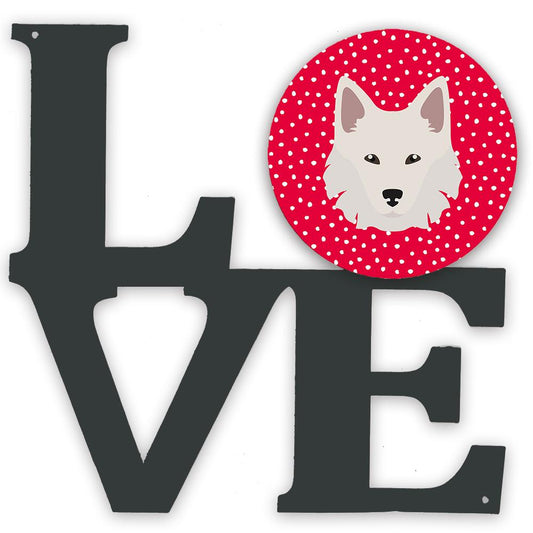 Danish Spitz Love Decorative Wall Art – Artist-Designed Metal Print for Home or Office CK5194WALV