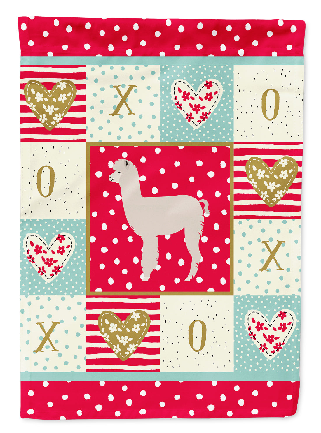 Alpaca Love Flag Canvas House Size CK5346CHF