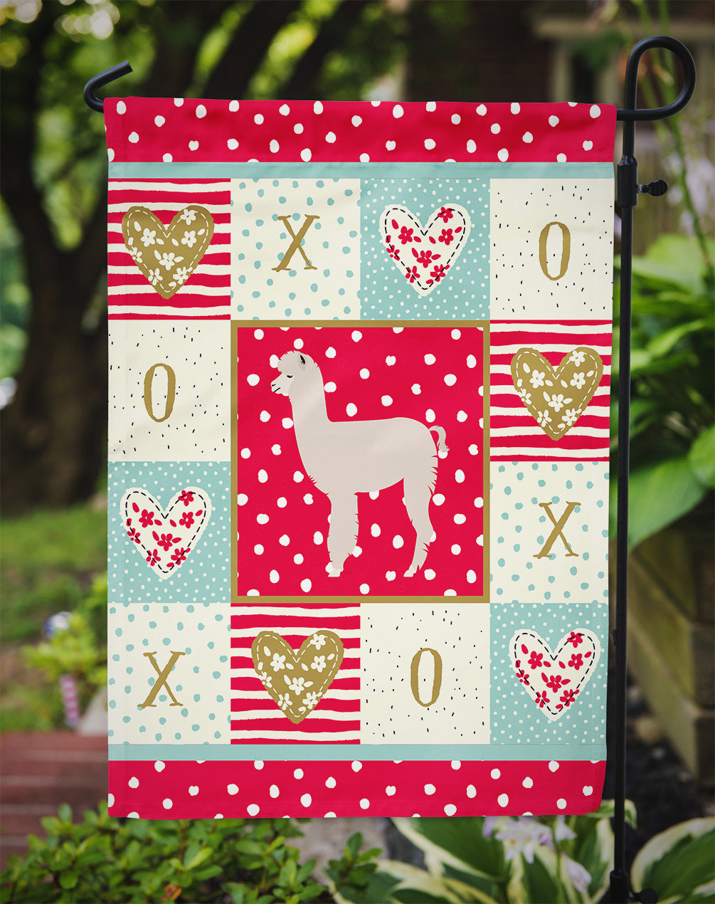 Alpaca Love Garden Flag – Decorative Outdoor Yard Flag CK5346GF
