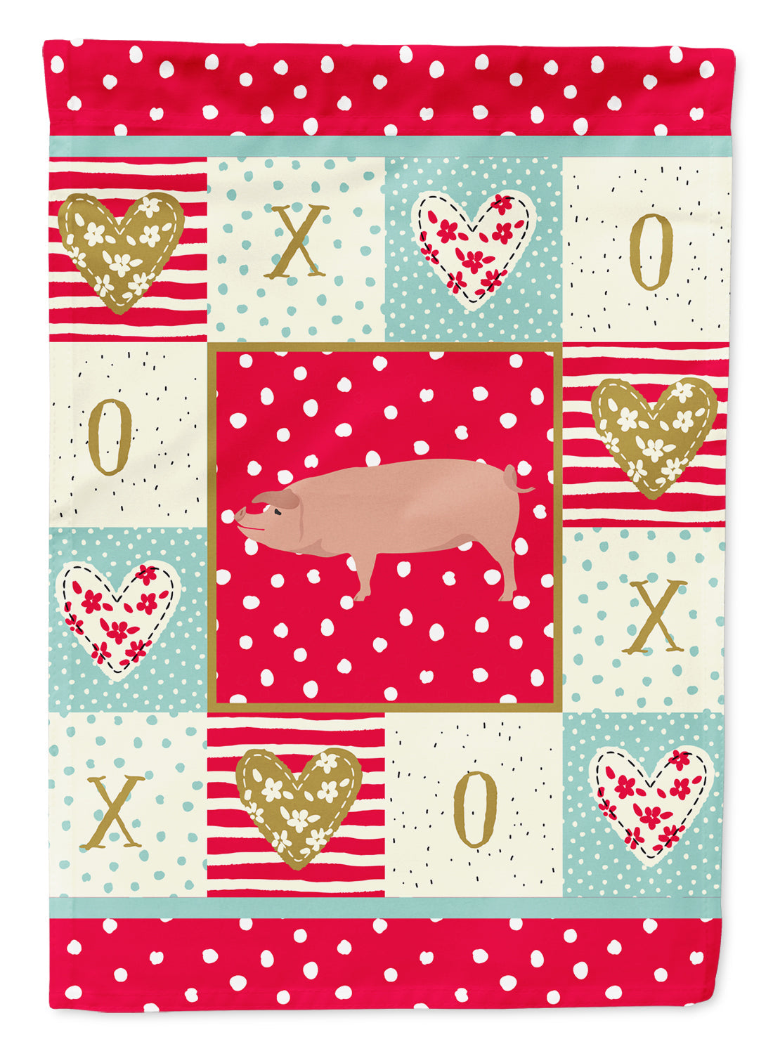 American Landrace Pig Love Garden Flag – Decorative Outdoor Yard Flag CK5359GF