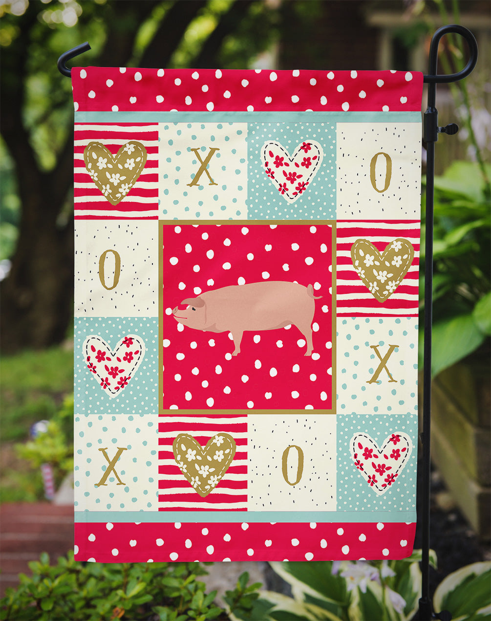 American Landrace Pig Love Garden Flag – Decorative Outdoor Yard Flag CK5359GF