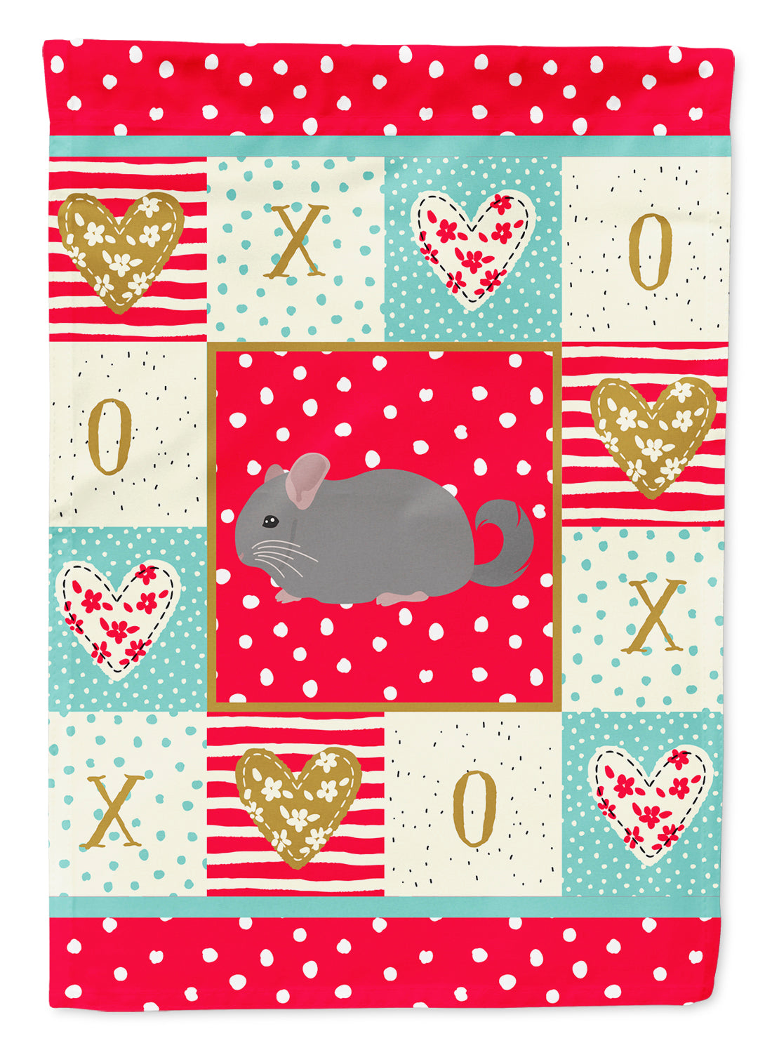 Agouti Chinchilla Love Garden Flag – Decorative Outdoor Yard Flag CK5418GF