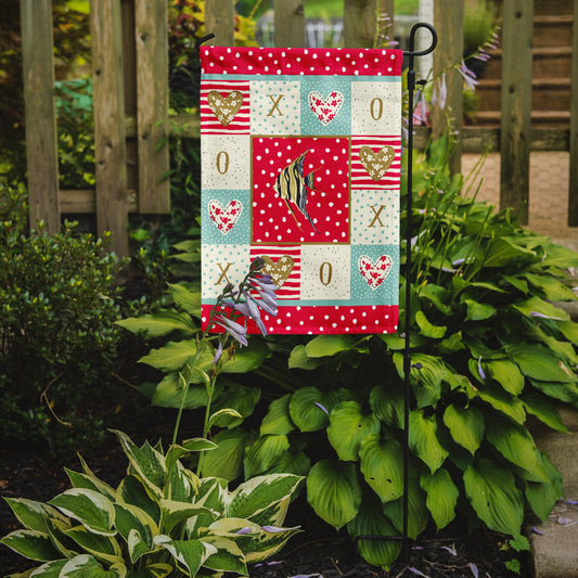 Angelfish Love Garden Flag - Outdoor Decorative Yard Flag CK5465GF
