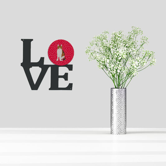 Aegean Cat Love Decorative Wall Art – Artist-Designed Metal Print for Home or Office CK5734WALV
