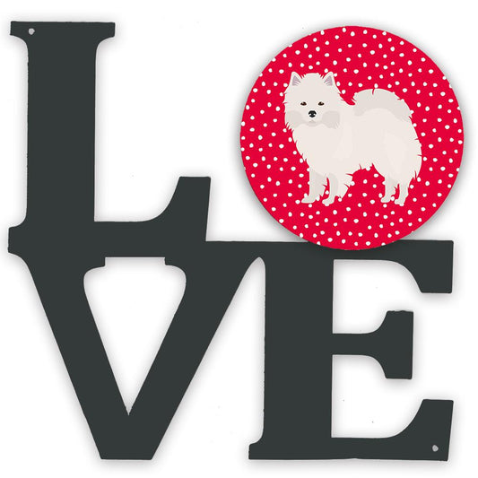 American Eskimo Love Decorative Wall Art – Artist-Designed Metal Print for Home or Office CK5808WALV