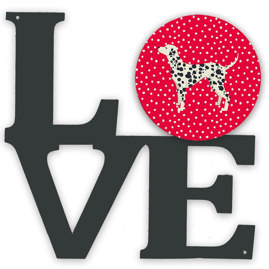 Dalmatian Love Decorative Wall Art – Artist-Designed Metal Print for Home or Office CK5924WALV