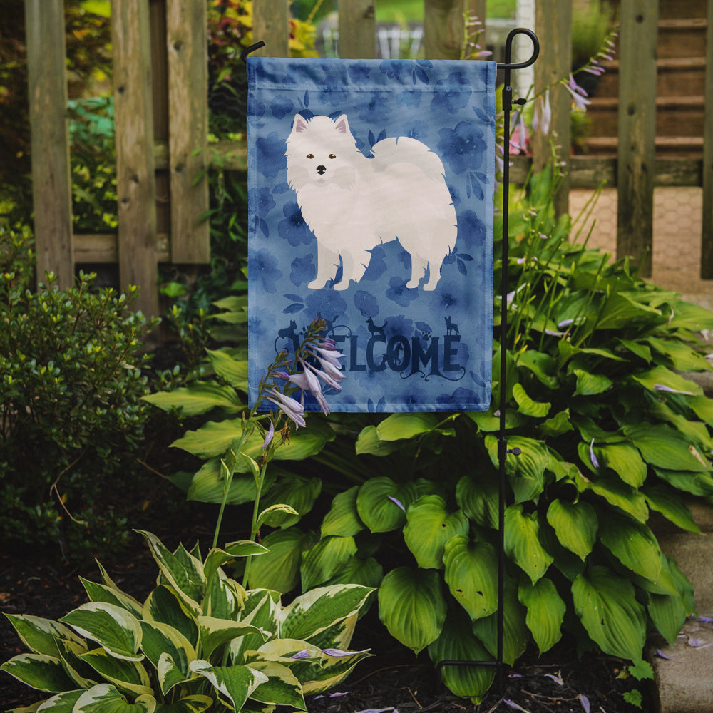American Eskimo Welcome Garden Flag - Outdoor Decorative Yard Flag CK5964GF
