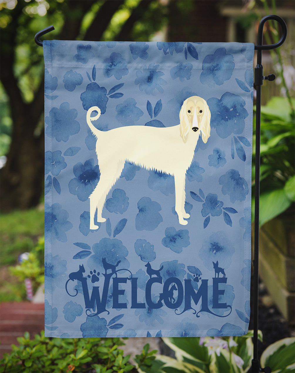 Afghan Hound Welcome Garden Flag – Decorative Outdoor Yard Flag CK6058GF