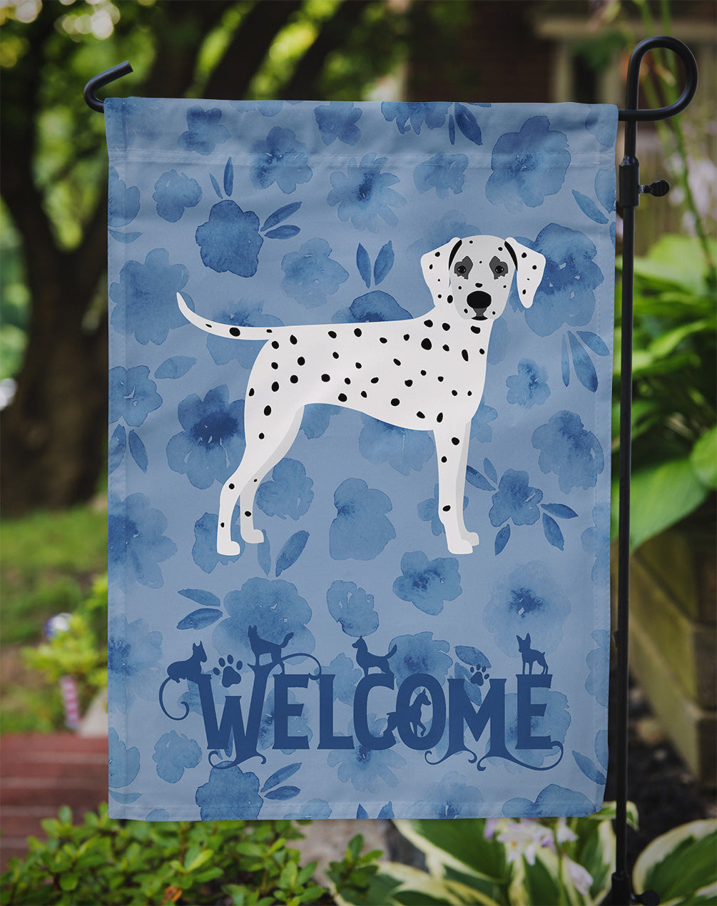 Dalmatian Welcome Garden Flag – Decorative Outdoor Yard Flag CK6074GF