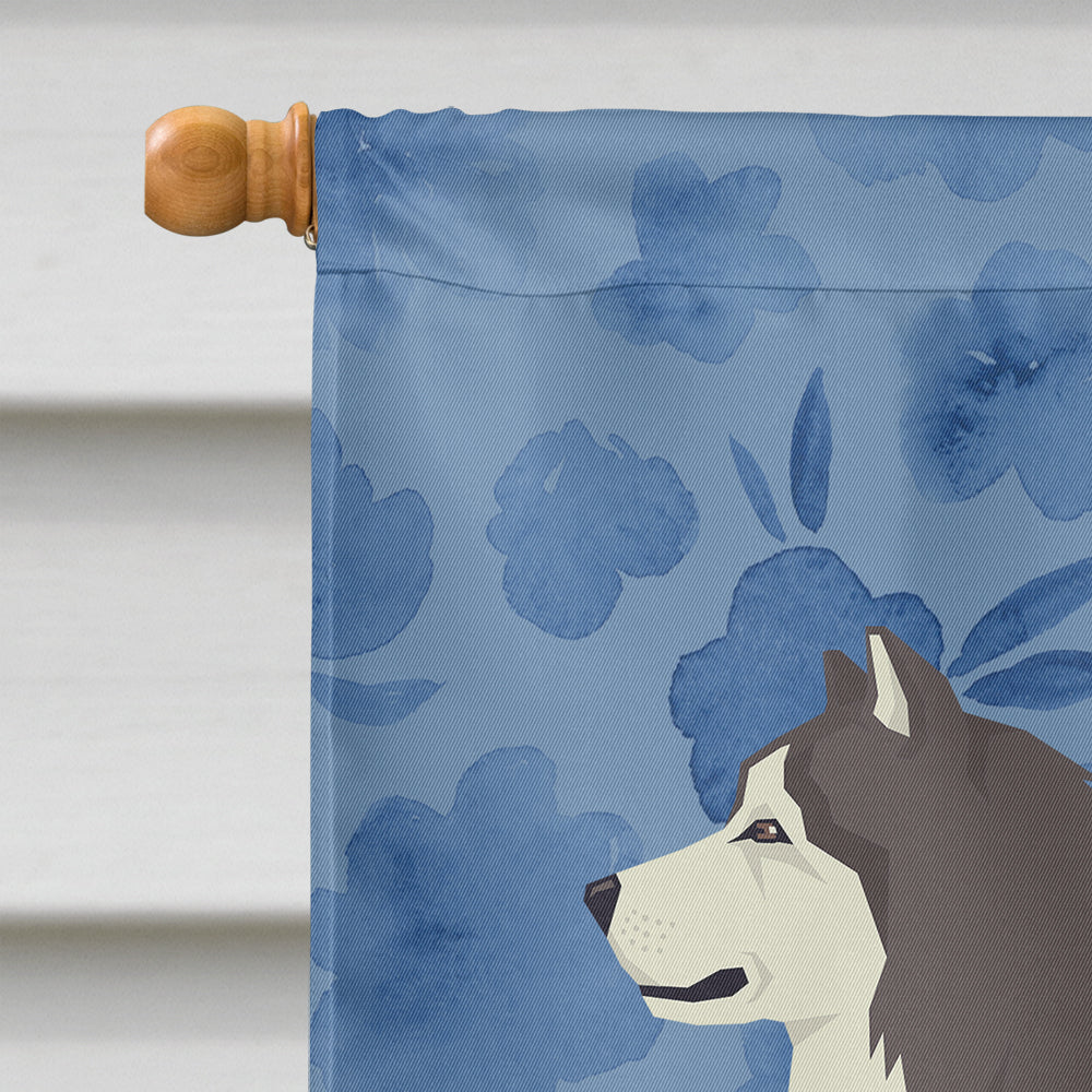 Alaskan Malamute Welcome Flag Canvas House Size CK6217CHF