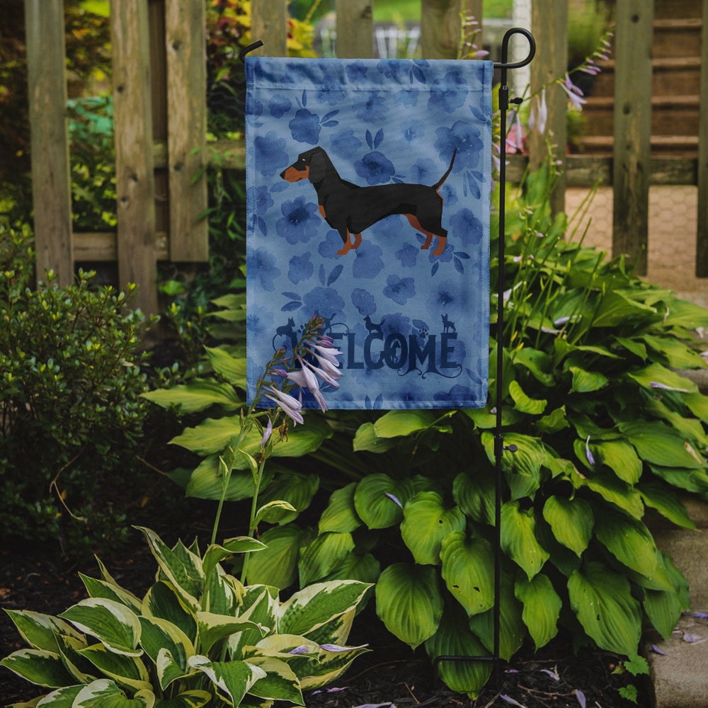 Dachshund Welcome Garden Flag – Decorative Outdoor Yard Flag CK6237GF
