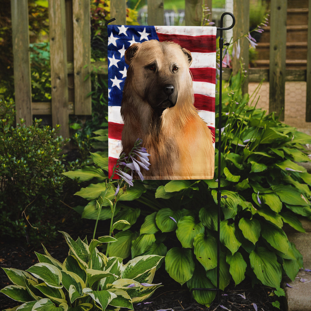 Afghan Shepherd American Flag Garden Flag - Outdoor Decorative Yard Flag CK6384GF