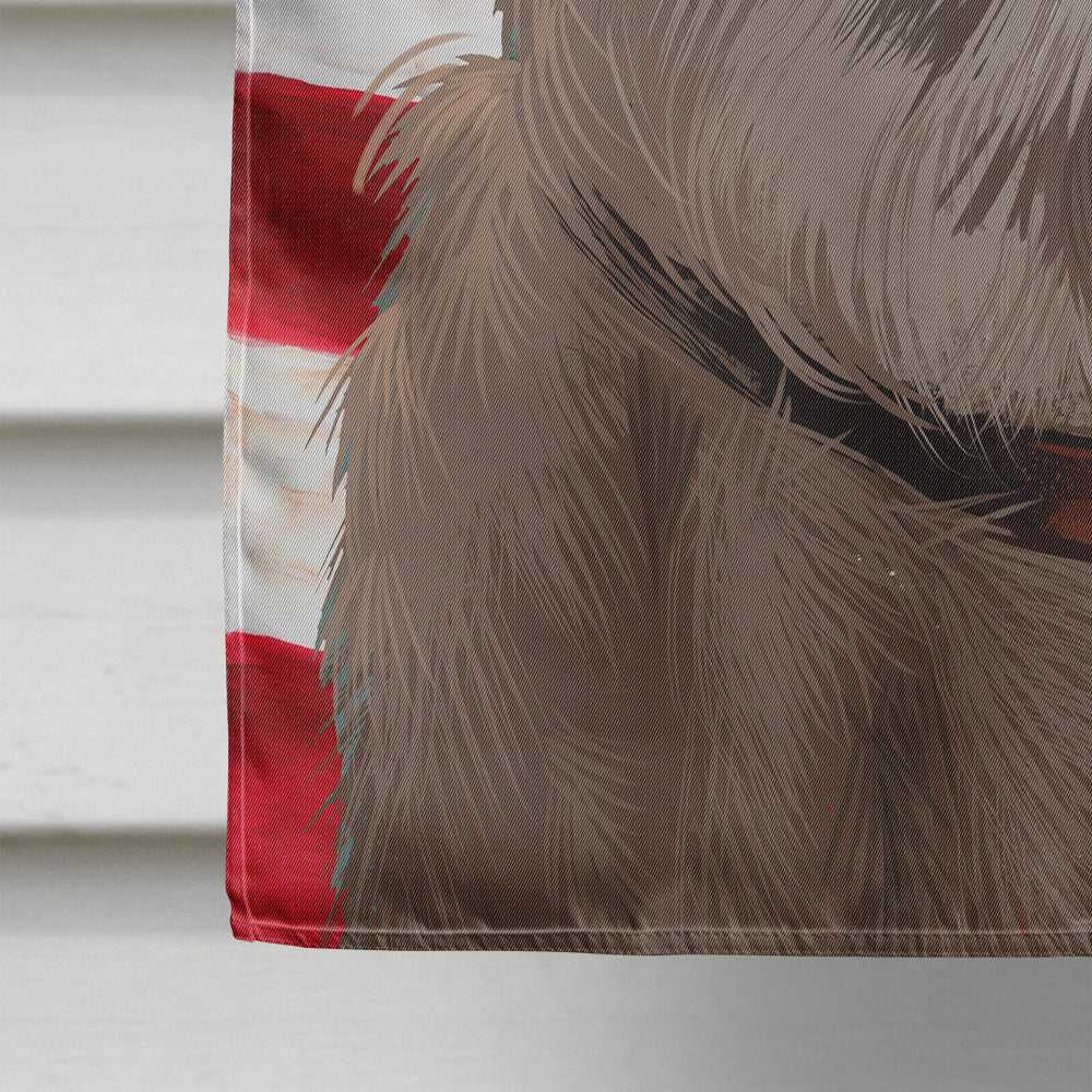 Akbash American Flag Flag Canvas House Size CK6386CHF