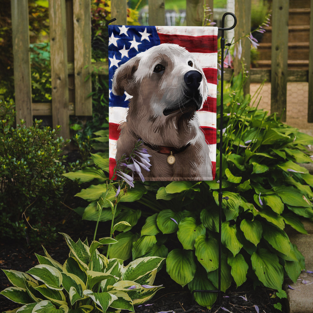 Akbash American Flag Garden Flag - Outdoor Decorative Yard Flag CK6386GF