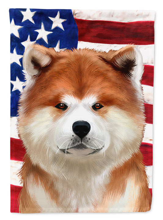 Akita American Flag Garden Flag - Outdoor Decorative Yard Flag CK6387GF