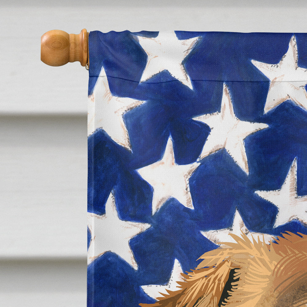 Anatolian Shepherd Dog American Flag Flag Canvas House Size CK6403CHF