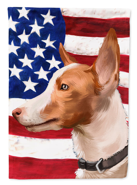 Andalusian Hound Dog American Flag Garden Flag - Outdoor Decorative Yard Flag CK6404GF