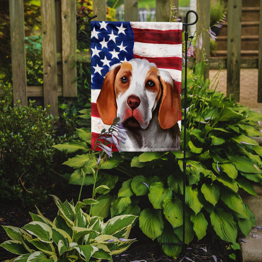 Ariege Pointer Dog American Flag Garden Flag - Outdoor Decorative Yard Flag CK6406GF
