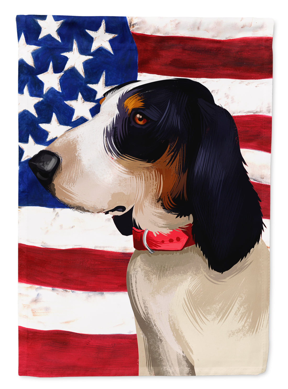 Ariegeois Dog American Flag Garden Flag - Outdoor Decorative Yard Flag CK6407GF