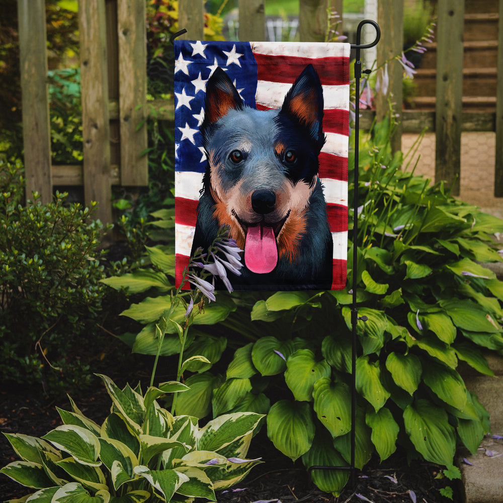 Australian Cattle Dog American Flag Garden Flag - Outdoor Decorative Yard Flag CK6410GF