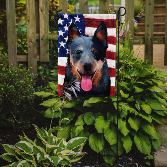 Australian Cattle Dog American Flag Garden Flag - Outdoor Decorative Yard Flag CK6410GF