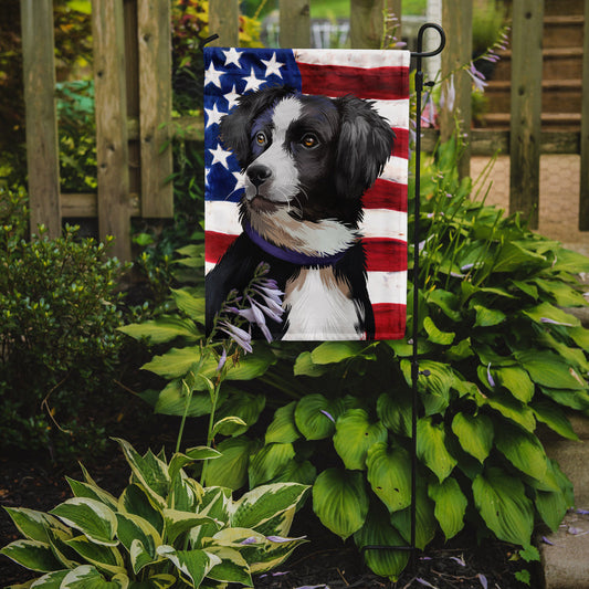 Australian Shepherd  American Flag Garden Flag - Outdoor Decorative Yard Flag CK6412GF