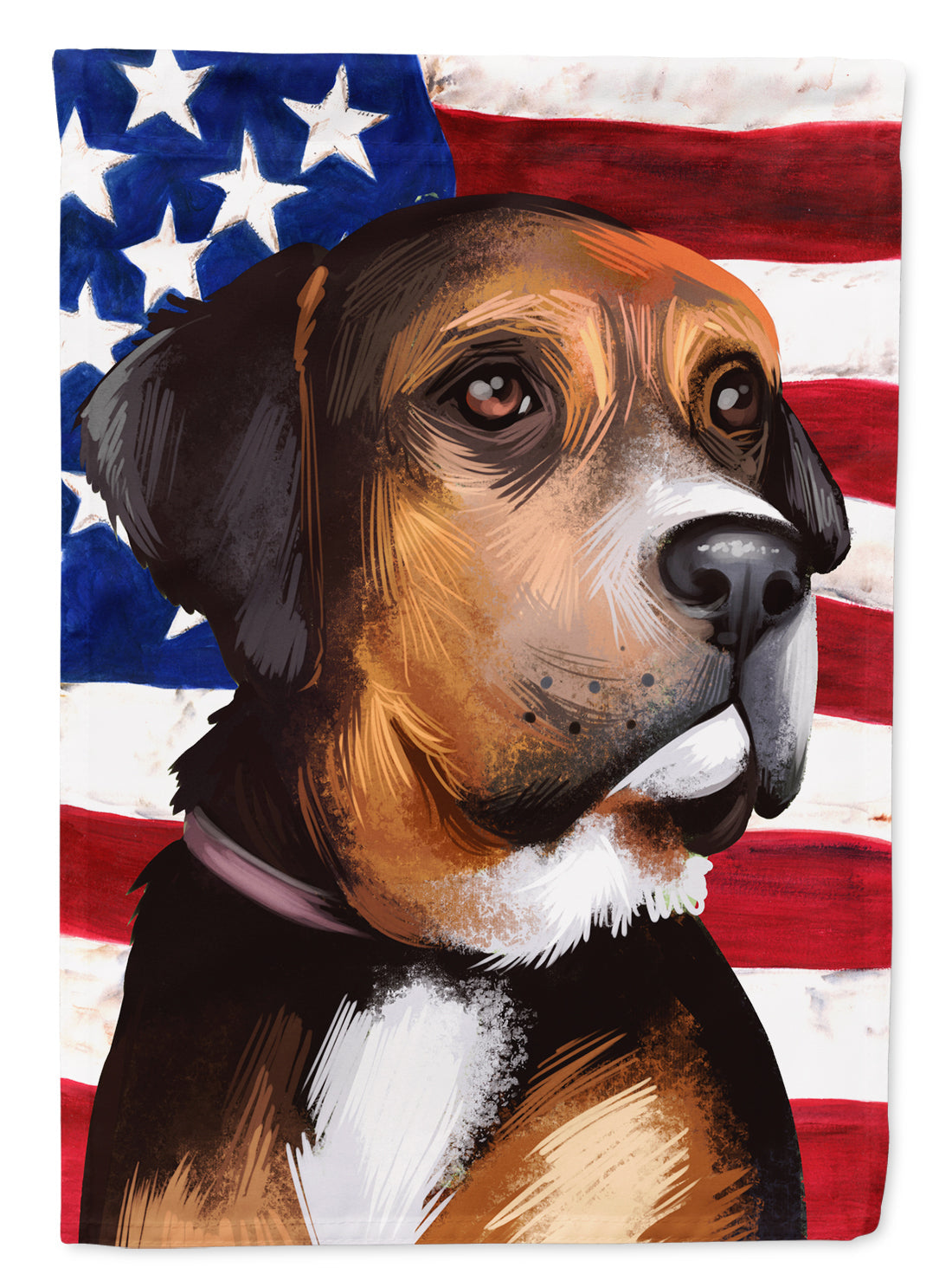 Austrian Black and Tan Hound American Flag Garden Flag - Outdoor Decorative Yard Flag CK6414GF