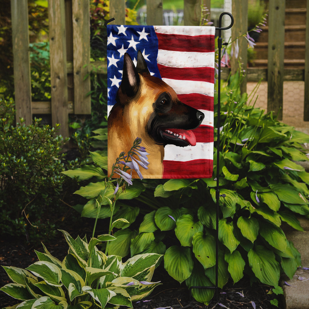 Belgian Malinois American Flag Garden Flag - Outdoor Decorative Yard Flag CK6428GF
