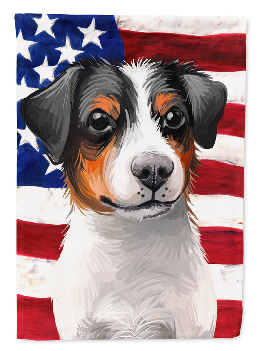 Danish-Swedish Farmdog American Flag Garden Flag - Outdoor Decorative Yard Flag CK6502GF