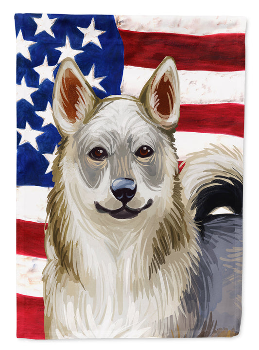 Swedish Vallhund Dog American Flag Garden Flag - Outdoor Decorative Yard Flag CK6731GF