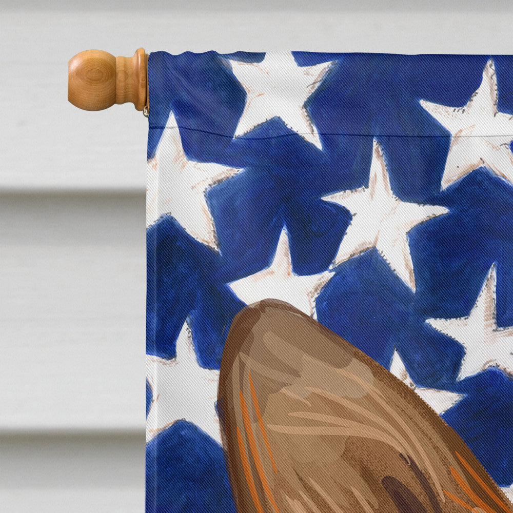 Cardigan Welsh Corgi American Flag Flag Canvas House Size CK6750CHF