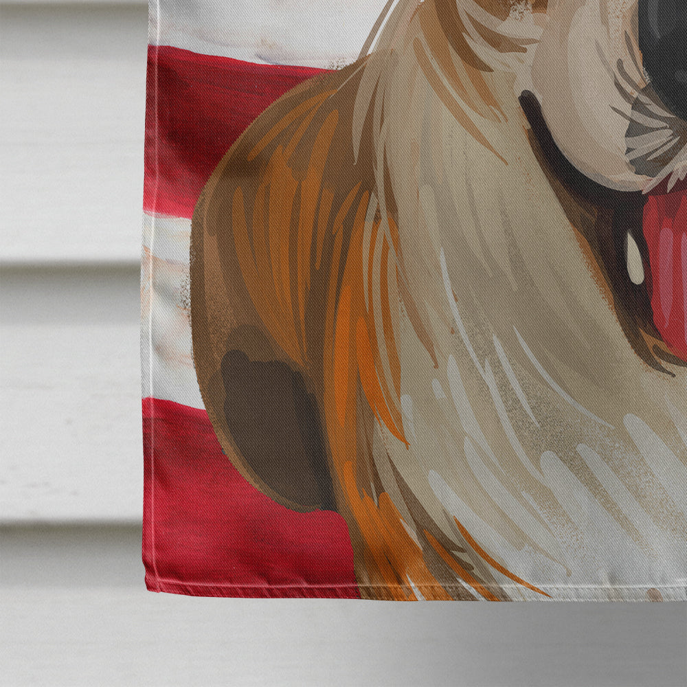 Cardigan Welsh Corgi American Flag Flag Canvas House Size CK6750CHF