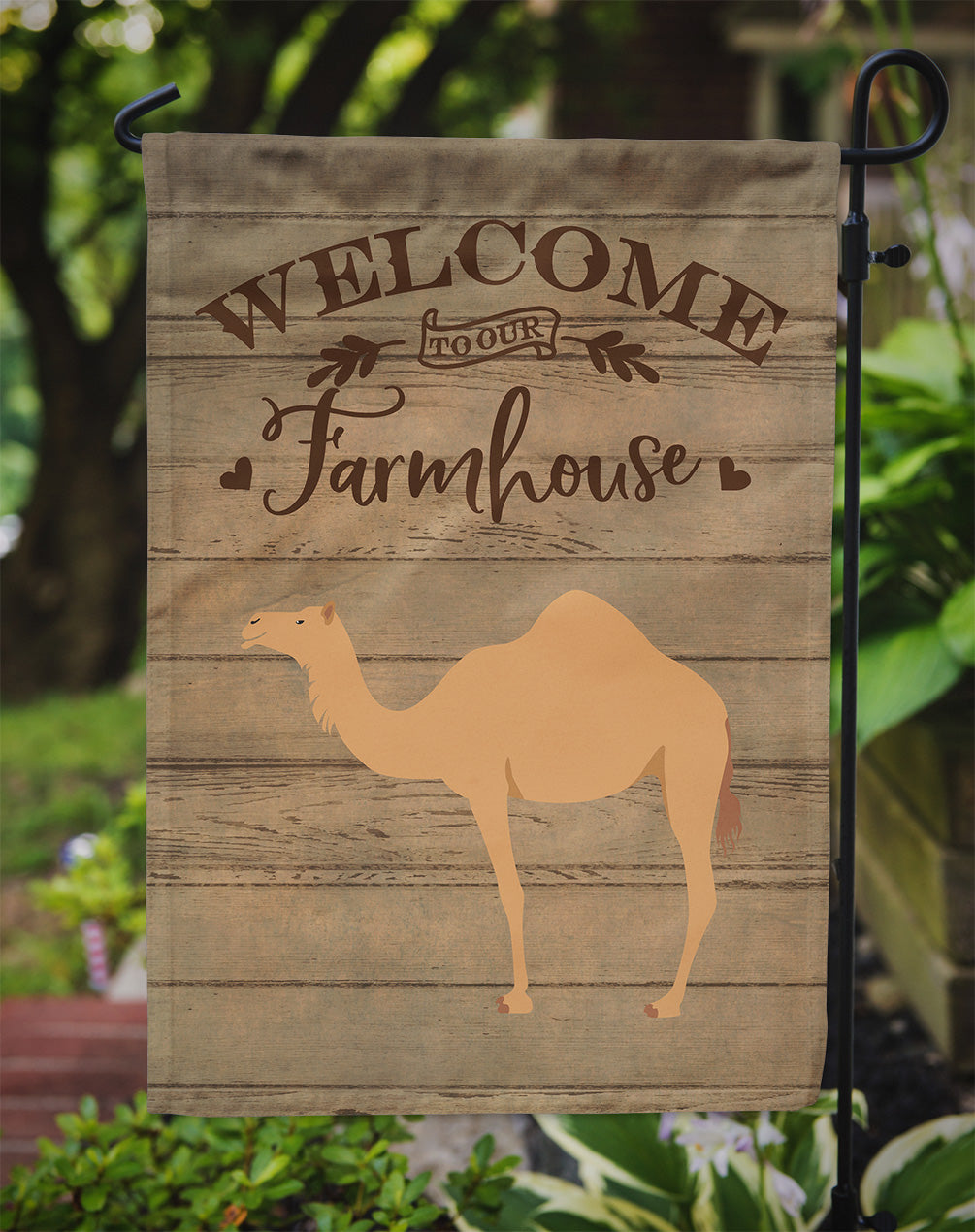 Arabian Camel Dromedary Welcome Garden Flag – Decorative Outdoor Yard Flag CK6761GF