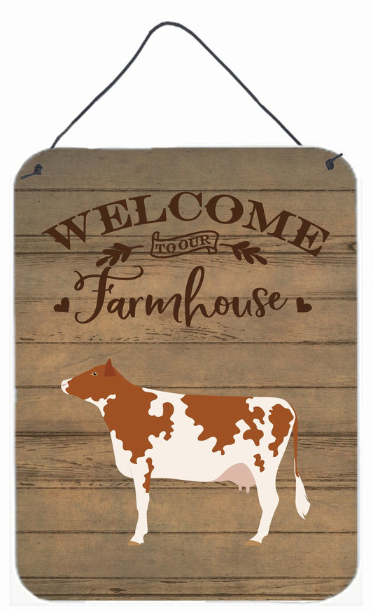 Ayrshire Cow Welcome Wall or Door Hanging Prints CK6771DS1216