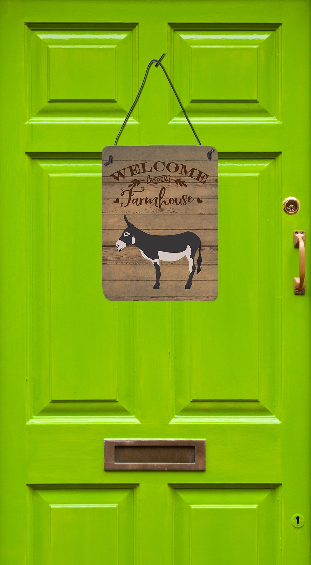 American Mammoth Jack Donkey Welcome Wall or Door Hanging Prints CK6788DS1216