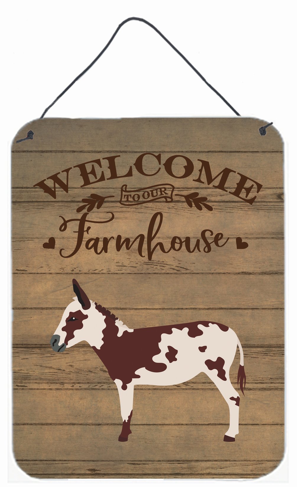 American Spotted Donkey Welcome Wall or Door Hanging Prints CK6795DS1216