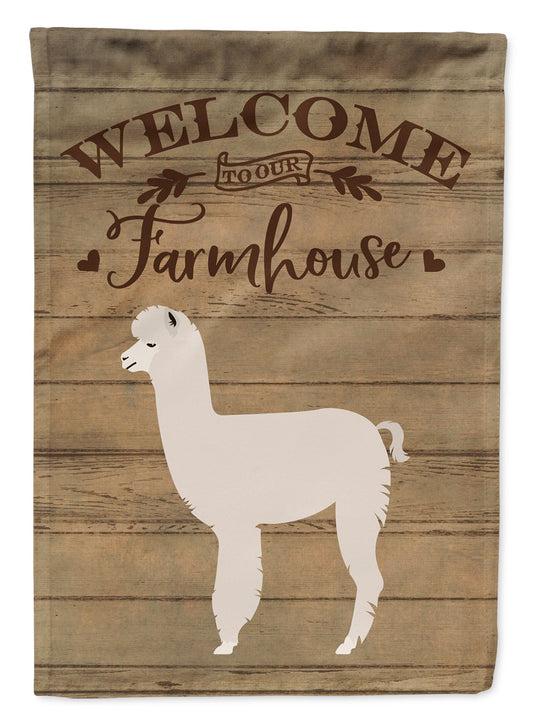 Alpaca Welcome Flag Canvas House Size CK6863CHF