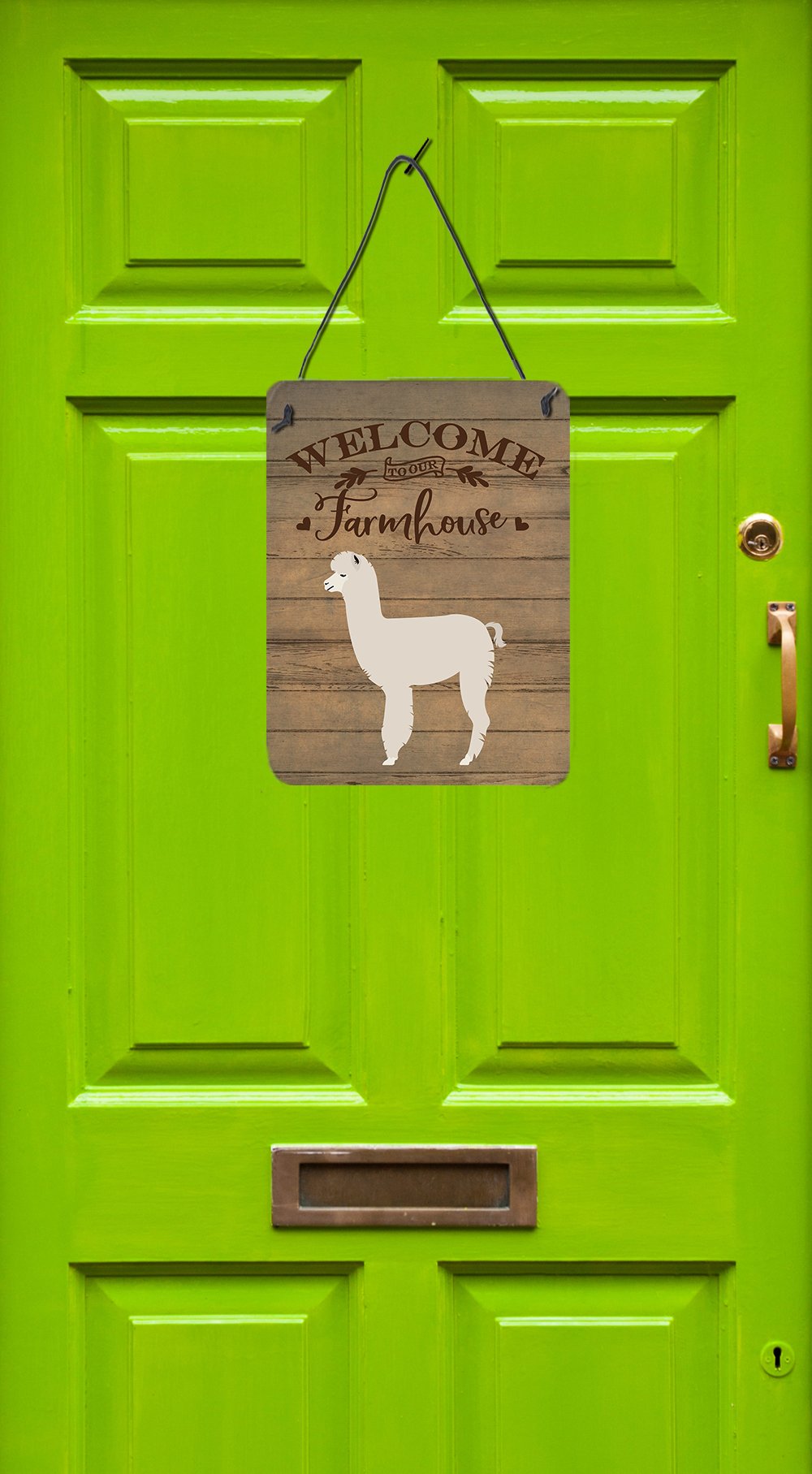 Alpaca Welcome Wall or Door Hanging Prints CK6863DS1216